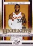 2009-10 Panini Season Update Lebron James #18 card image