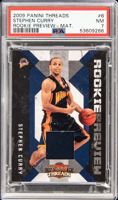 2009-10 Panini Stephen Curry Threads Preview Material #6 card image
