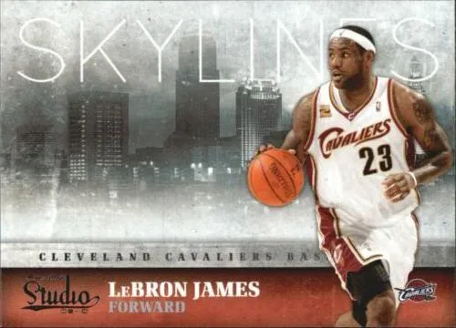 2009-10 Panini Studio Lebron James Skylines #5 card image