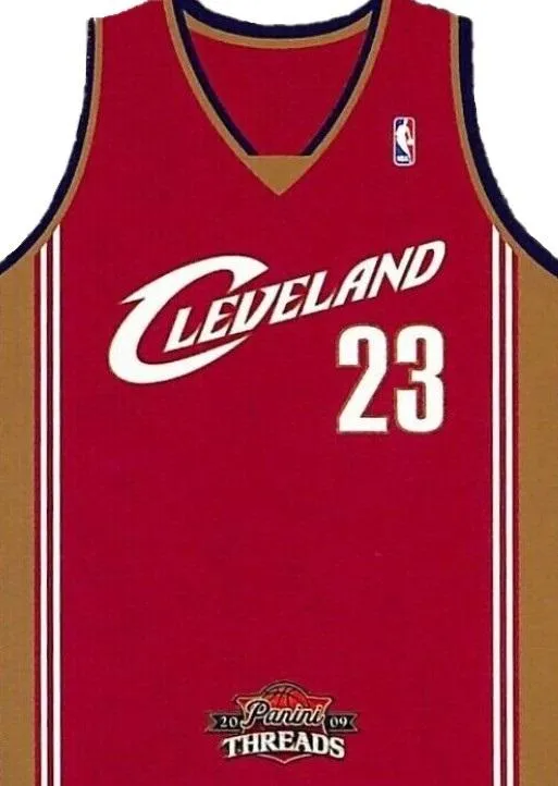 2009-10 Panini Threads Lebron James Team Threads Away #7 card image
