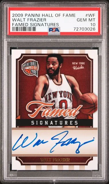 2009-10 Panini Walt Frazier Hall Of Fame Famed Signatures #WF card image