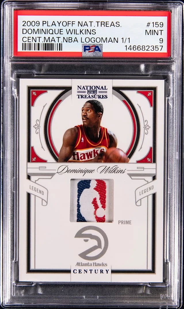 2009-10 Playoff Dominique Wilkins National Treasures Century Materials NBA Logoman #159 card image