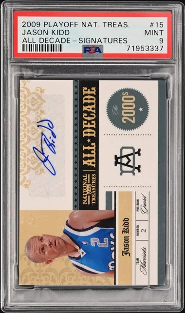 2009-10 Playoff Jason Kidd National Treasures All-Decade Signatures #15 card image