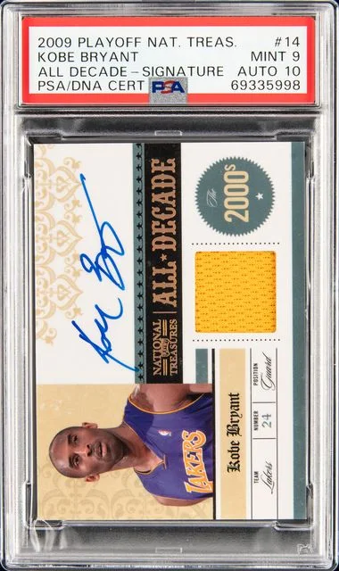 2009-10 Playoff Kobe Bryant National Treasures All Decade Signatures #14 card image