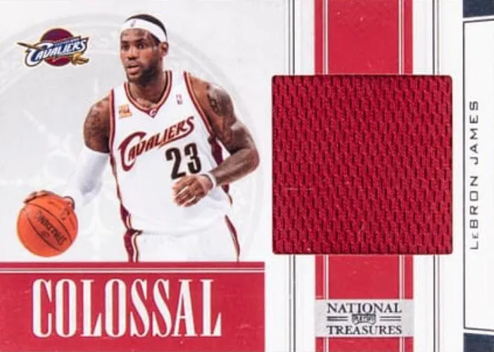 2009-10 Playoff National Treasures Lebron James Colossal Materials #33 card image