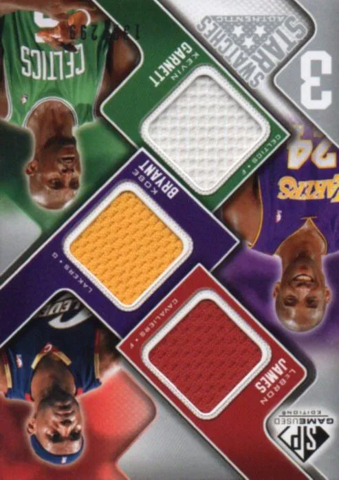 2009-10 SP Game Used Lebron James 3 Star Swatches #3S-BGJ card image