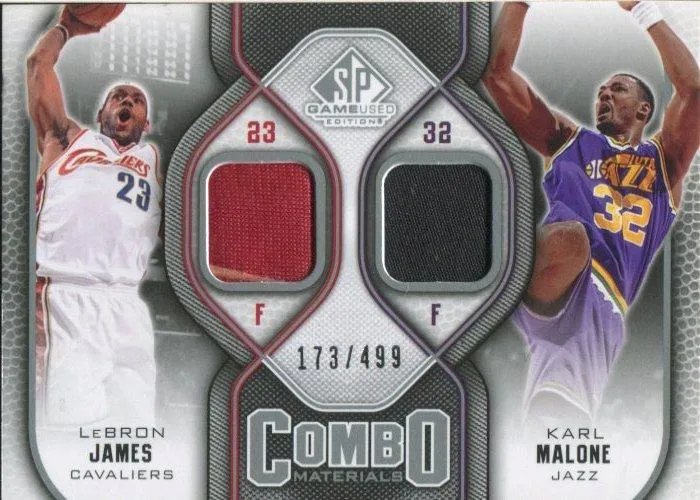 2009-10 SP Game Used Lebron James Combo Materials #CM-MJ card image