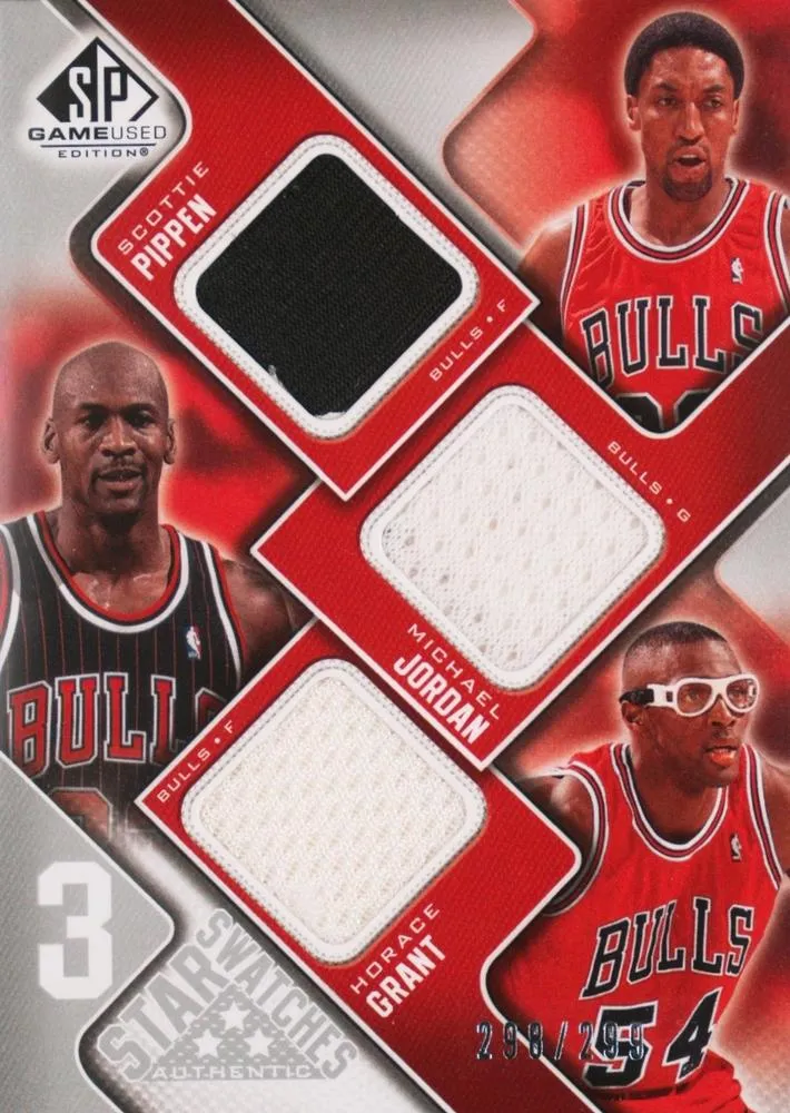 2009-10 SP Game Used Michael Jordan 3 Star Swatches #3S-JGP card image