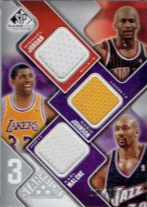 2009-10 SP Game Used Michael Jordan 3 Star Swatches #3S-JMJ card image