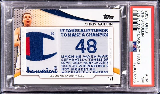 2009-10 Topps Chris Mullin Legendary Laundry Tags #LLT-CM card image