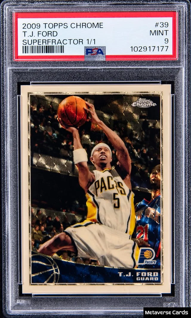 2009-10 Topps Chrome T.J. Ford SuperFractor #39 card image