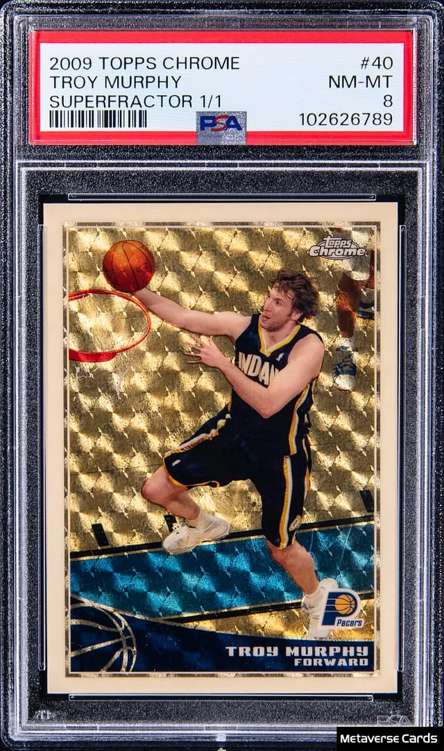 2009-10 Topps Chrome Troy Murphy SuperFractor #40 card image