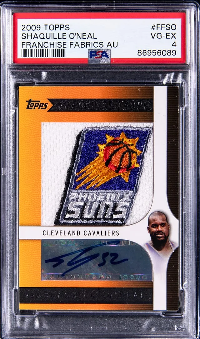 2009-10 Topps Shaquille O'Neal Franchise Fabrics Autograph #FFSO card image