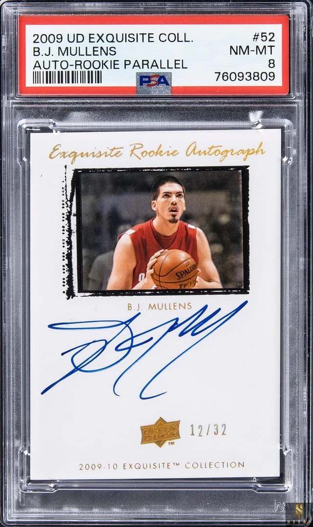 2009-10 Upper Deck Exquisite Collection B.J. Mullens Autograph Parallel #52 card image