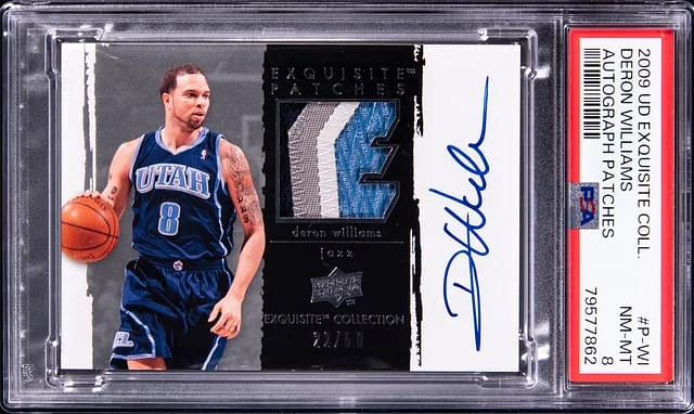 2009-10 Upper Deck Exquisite Collection Deron Williams Autograph Patches #P-WI card image