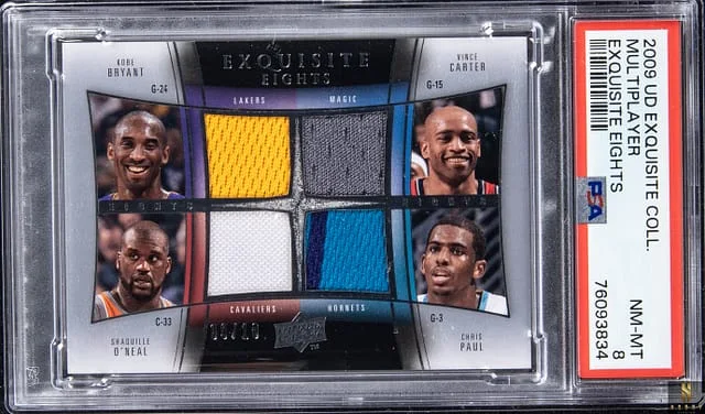 2009-10 Upper Deck Exquisite Collection Exquisite Eights Bryant/Carter/O'Neal/Paul/James/Howard/Iverson/Garnett #no-number card image