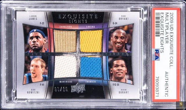 2009-10 Upper Deck Exquisite Collection Exquisite Eights James/Bryant/Nowitzki/Durant/Paul/Anthony/Roy/Bosh #no-number card image