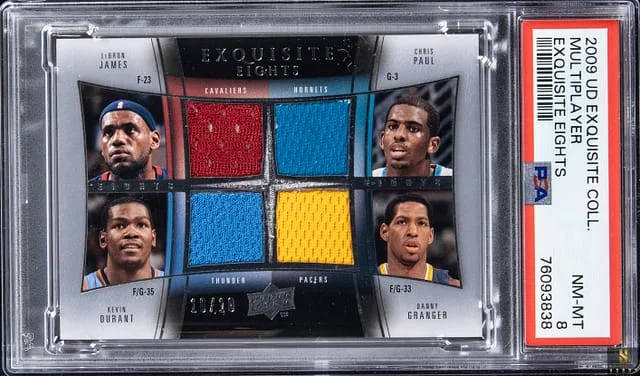 2009-10 Upper Deck Exquisite Collection Exquisite Eights James/Paul/Durant/Granger/Bryant/Jefferson/Martin/Nowitzki #no-number card image