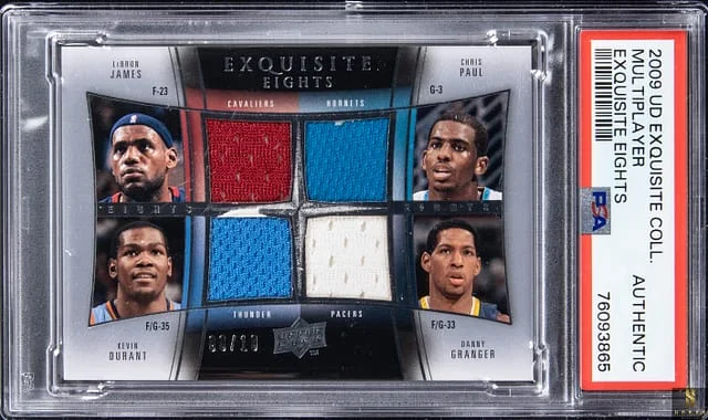 2009-10 Upper Deck Exquisite Collection James/Paul/Durant/Granger/Bryant/Jefferson/Martin/Nowitzki Exquisite Eights #PPG card image