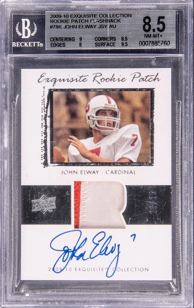 2009-10 Upper Deck Exquisite Collection John Elway Flashback #78K card image