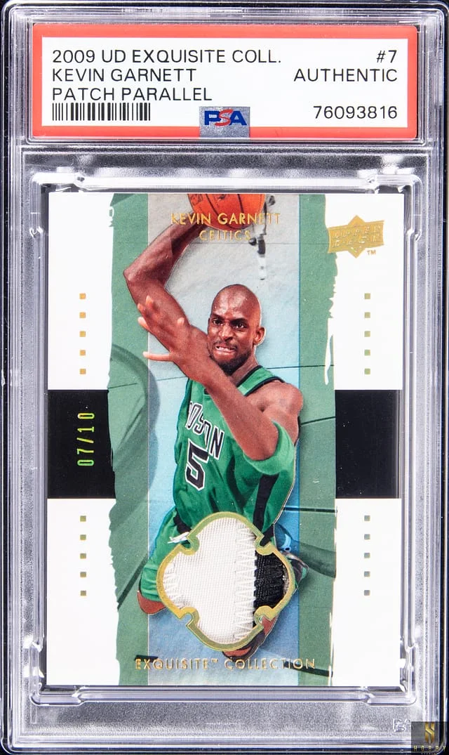 2009-10 Upper Deck Exquisite Collection Kevin Garnett Patch Parallel #7 card image