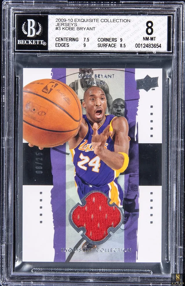 2009-10 Upper Deck Exquisite Collection Kobe Bryant Game-Used Jersey Parallel #3 card image