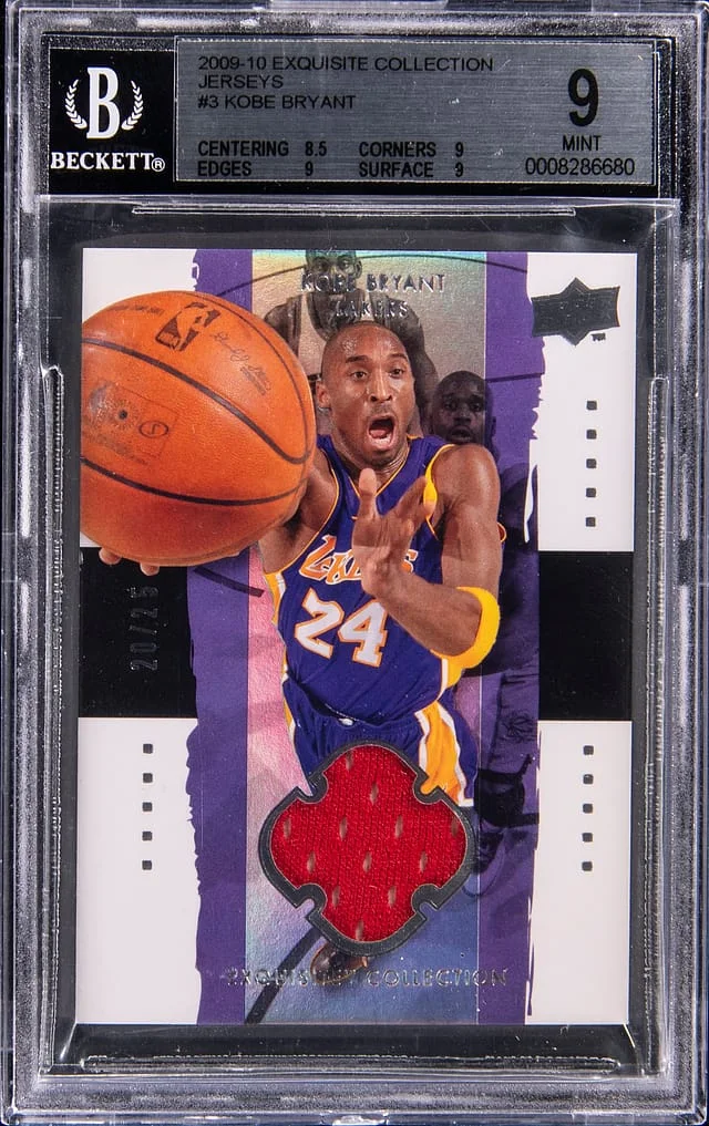 2009-10 Upper Deck Exquisite Collection Kobe Bryant NBA All-Star Game-Used Jerseys #3 card image