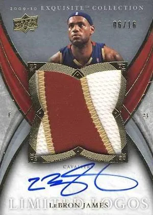 2009-10 Upper Deck Exquisite Collection Lebron James Limited Logos #L-LJ card image