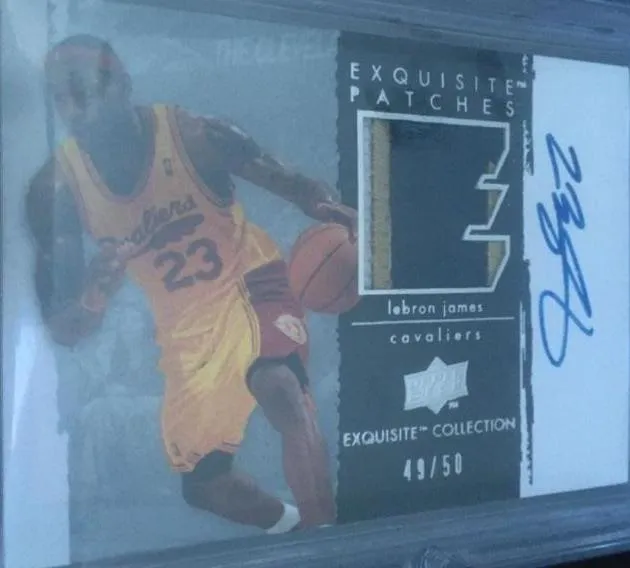 2009-10 Upper Deck Exquisite Collection Lebron James Exquisite Patches #P-LJ card image