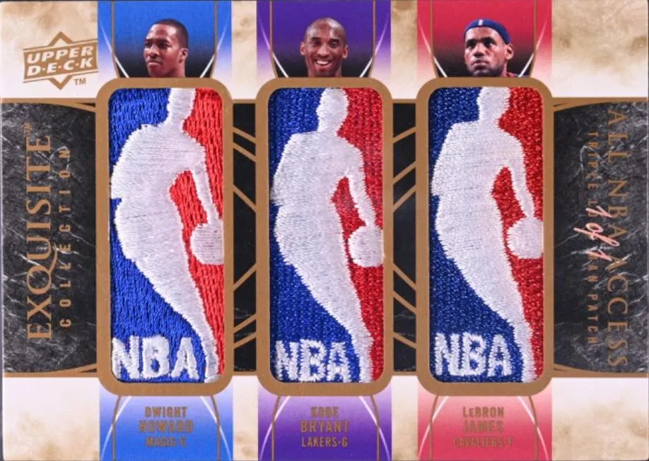2009-10 Upper Deck Exquisite Collection Lebron James All-NBA Access Triple Logos #TL-BJH card image