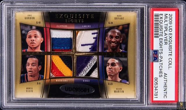 2009-10 Upper Deck Exquisite Collection McGrady/Richardson/Roy/Mayo/Gordon/Bryant/Ellis/Martin Exquisite Eights Patches #WESTSG card image