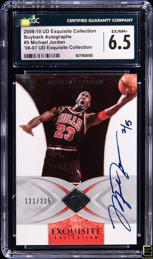 2009-10 Upper Deck Exquisite Collection Michael Jordan Buyback Autographs '06-07 Exquisite Collection #5 card image