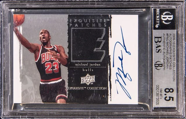 2009-10 Upper Deck Exquisite Collection Michael Jordan, Missing Serial Number Exquisite Patches #P-MJ card image