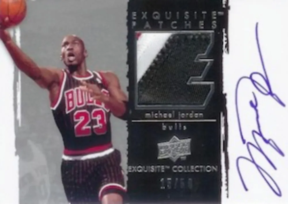 2009-10 Upper Deck Exquisite Collection Michael Jordan Exquisite Patches #P-MJ card image