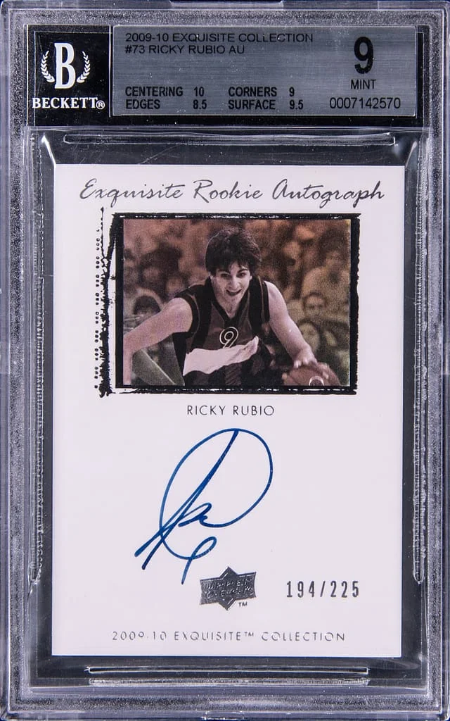 2009-10 Upper Deck Exquisite Collection Ricky Rubio #73 card image