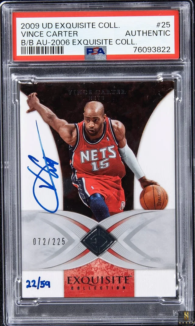 2009-10 Upper Deck Exquisite Collection Vince Carter Buyback Autograph 2006 Exquisite Collection #25 card image