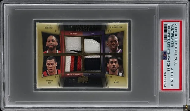 2009-10 Upper Deck Exquisite Eights Patches Richardson/Roy/Ellis/McGrady/Mayo/Gordon/Bryant/Martin #no-number card image