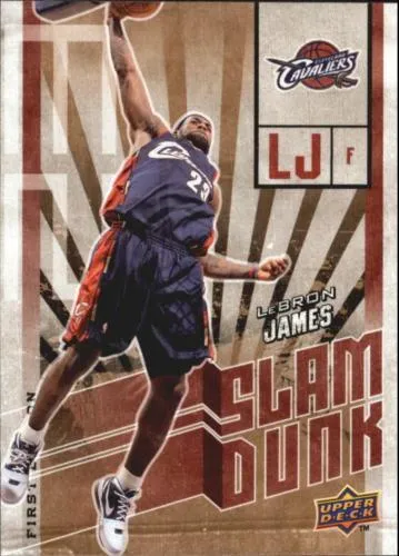 2009-10 Upper Deck First Edition Lebron James Slam Dunk #SD-5 card image