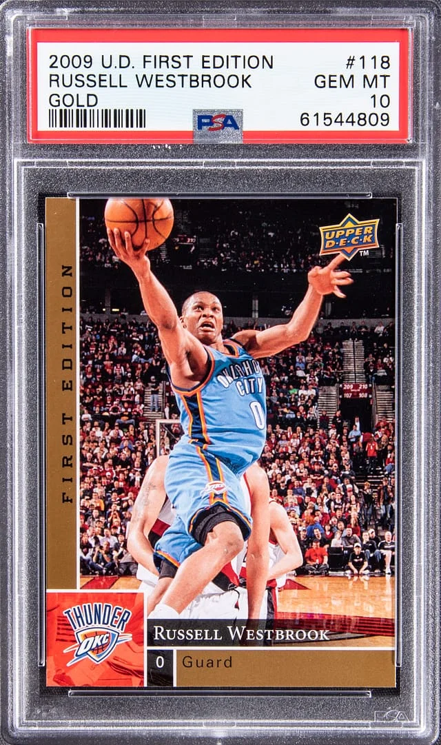 2009-10 Upper Deck First Edition Russell Westbrook Gold #118 card image
