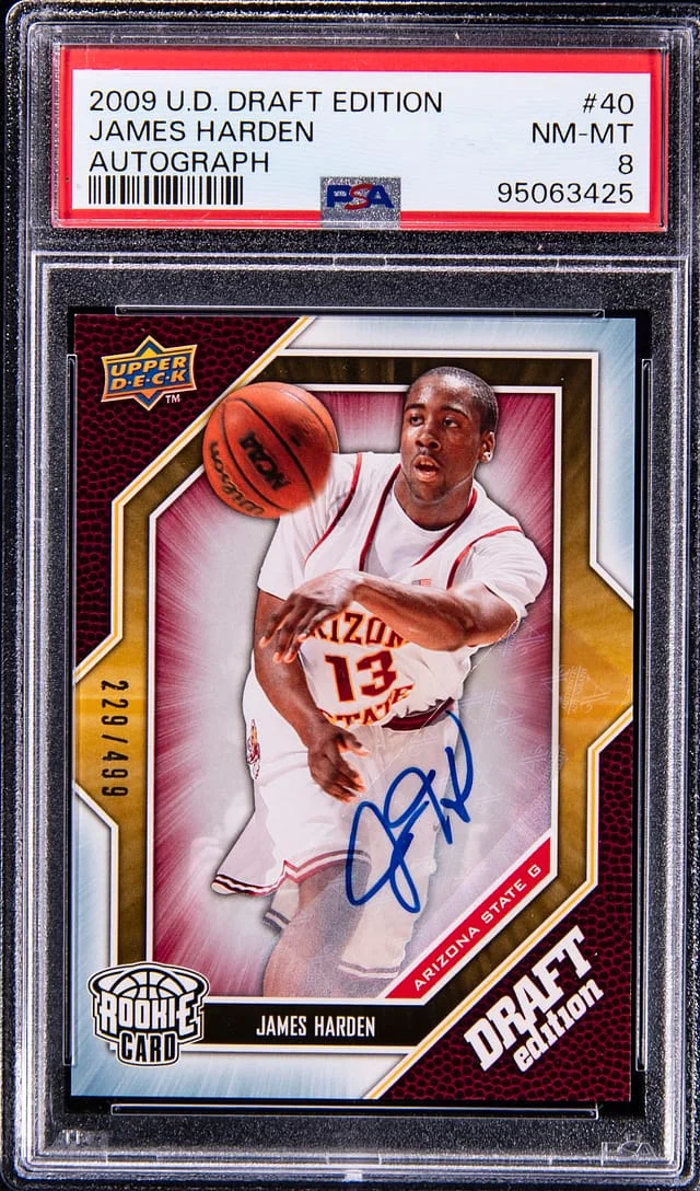 2009-10 Upper Deck James Harden Draft Edition Autograph #40 card image