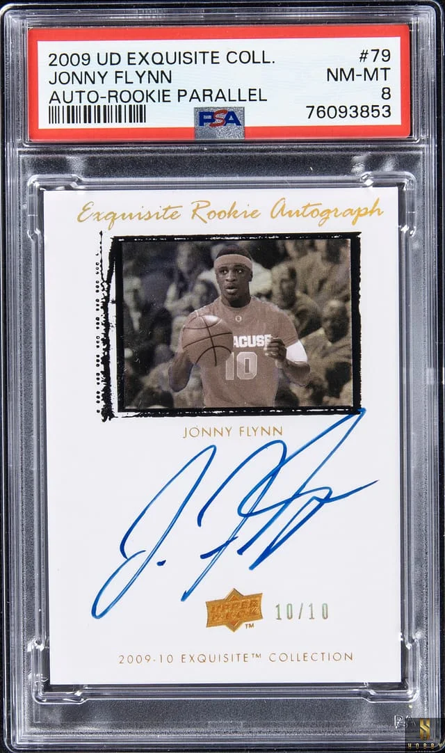 2009-10 Upper Deck Jonny Flynn Exquisite Autograph Parallel #79 card image