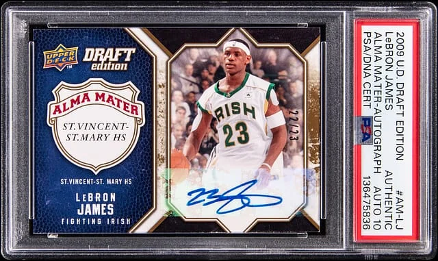 2009-10 Upper Deck LeBron James Draft Edition Alma Mater Autograph #AM-LJ card image