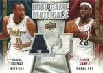 2009-10 Upper Deck Lebron James Dual Game Materials #DG-AJ card image