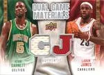 2009-10 Upper Deck Lebron James Dual Game Materials #DG-GJ card image