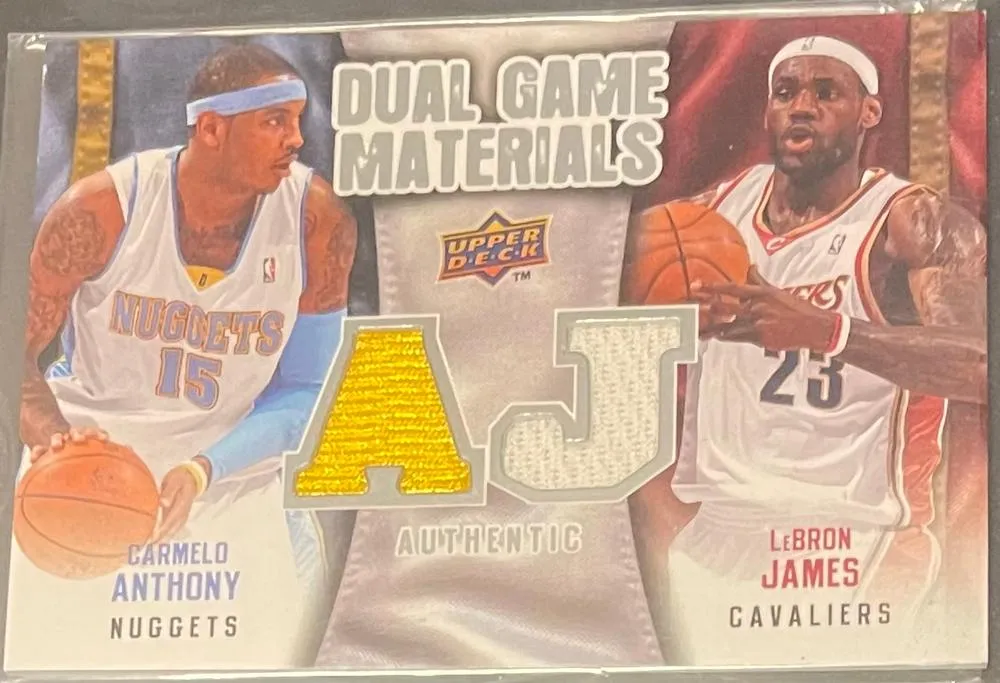 2009-10 Upper Deck Lebron James Dual Game Materials #DG-JA card image