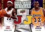 2009-10 Upper Deck Lebron James Dual Game Materials #DG-JJ card image