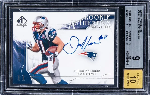 2009-10 Upper Deck SP Authentic Julian Edelman #305 card image