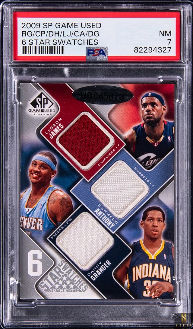 2009-10 Upper Deck SP Game Used Gay/Paul/Harris/James/Anthony/Granger 6 Star Swatches #6S-JAHPGG card image