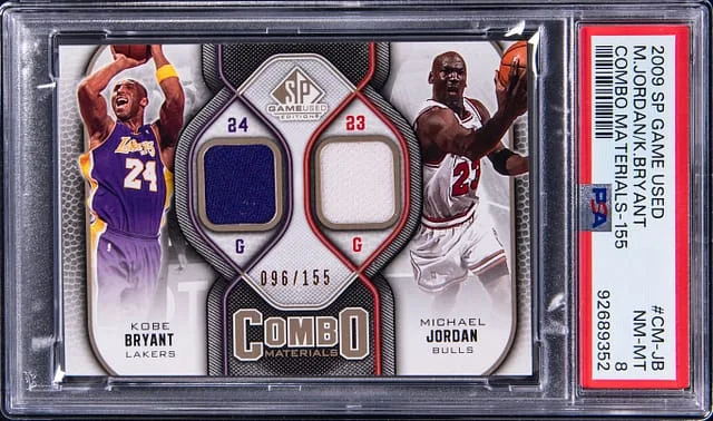 2009-10 Upper Deck SP Game Used Kobe Bryant/Michael Jordan Combo Materials - 155 #CM-JB card image