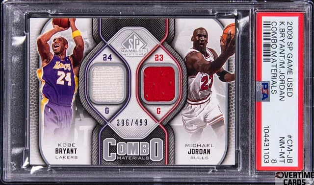 2009-10 Upper Deck SP Game Used Kobe Bryant/Michael Jordan Game-Used Combo Materials #CM-JB card image